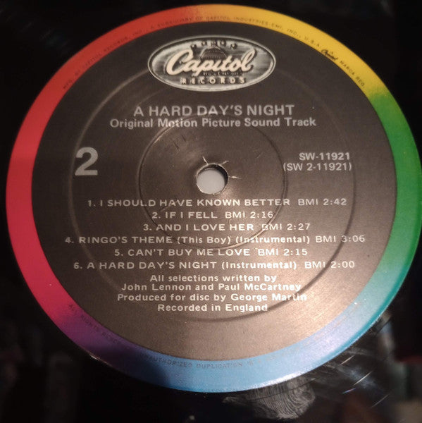Beatles, The : A Hard Day's Night (LP,Album,Stereo)
