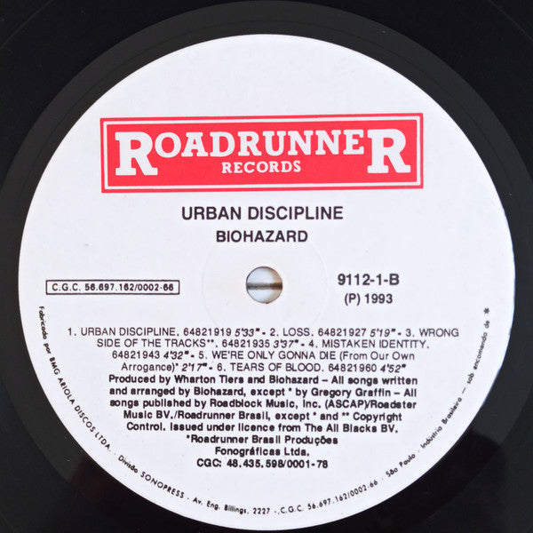Biohazard : Urban Discipline (LP,Album)