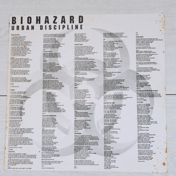 Biohazard : Urban Discipline (LP,Album)