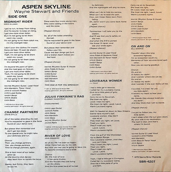Wayne Stewart : Aspen Skyline (LP,Album)