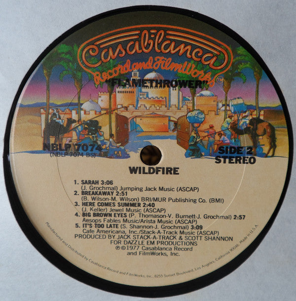 Wildfire (4) : Flame Thrower (LP,Album,Stereo)