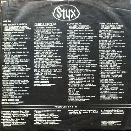 Styx : The Grand Illusion (LP,Album,Club Edition)