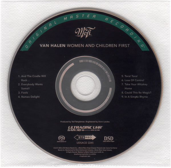 Van Halen : Women And Children First (Hybrid,Stereo,Album,Numbered,Reissue,Remastered,Special Edition)
