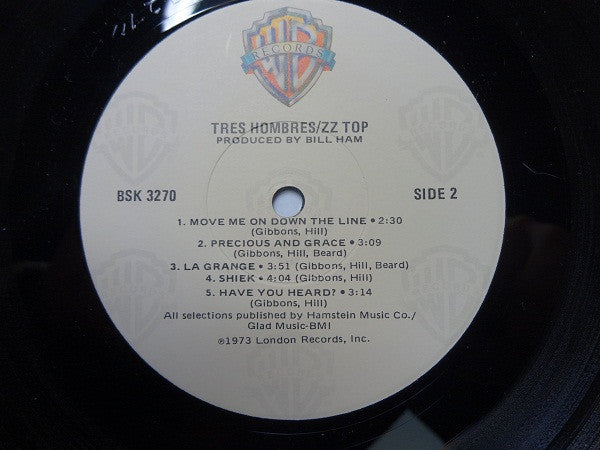 ZZ Top : Tres Hombres (LP,Album,Reissue,Repress)
