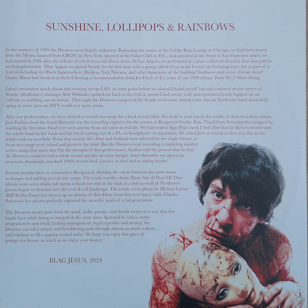 Dwarves : Sunshine Lollipops And Rainbows (LP,45 RPM,Album,Record Store Day,Limited Edition,Picture Disc)