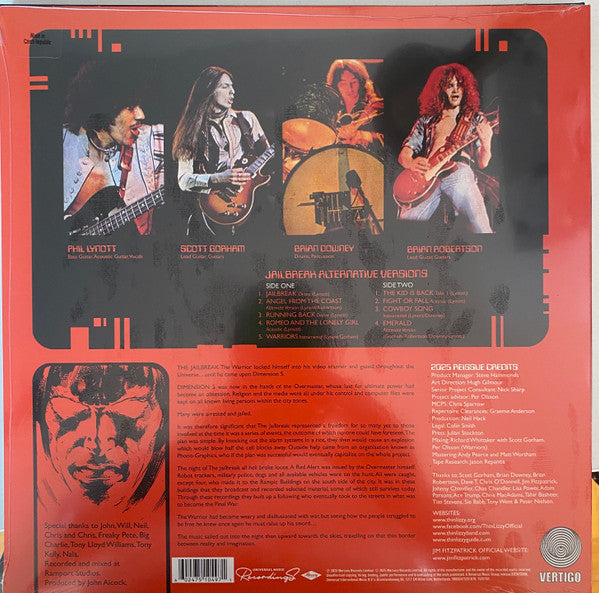 Thin Lizzy : Jailbreak Alternative Versions (LP,Album,Record Store Day,Limited Edition,Stereo)