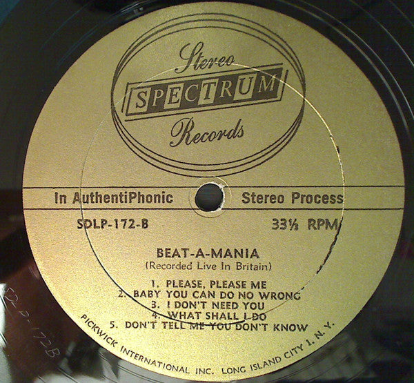 Unknown Artist : Beat-A-Mania (LP,Stereo)