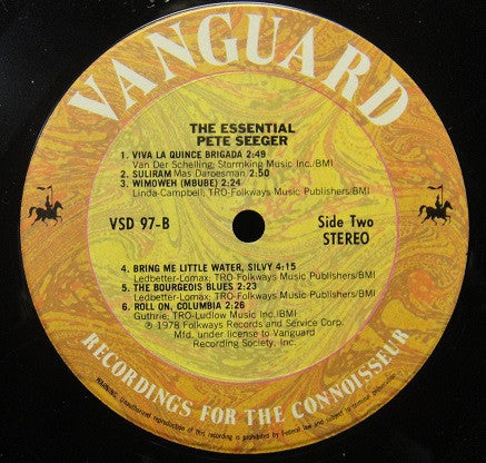 Pete Seeger : The Essential Pete Seeger (LP,Compilation)