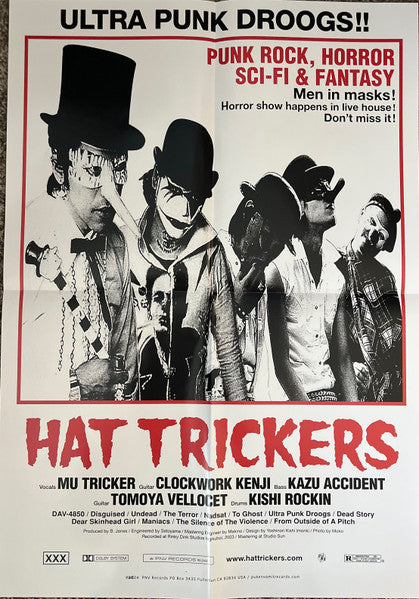 Hat Trickers : Ultra Punk Droogs (LP,Album,Reissue)
