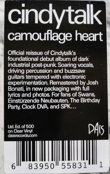 Cindytalk : Camouflage Heart (LP,Album,Limited Edition,Reissue,Remastered)