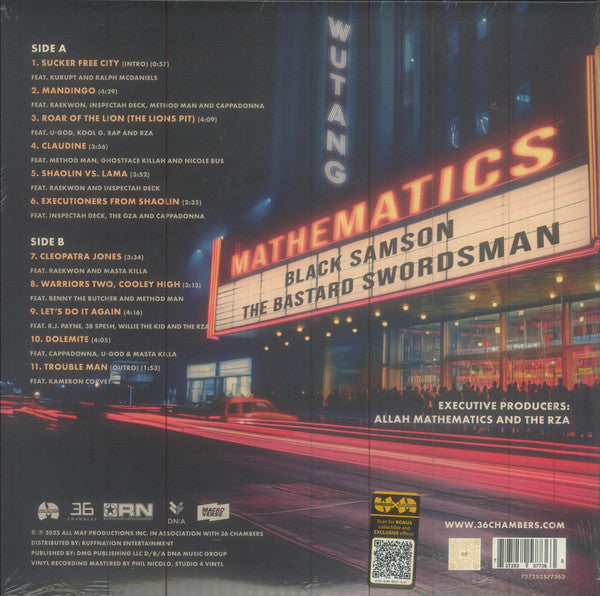 Wu-Tang Clan X Allah Mathematics : Black Samson, The Bastard Swordsman (LP,Album,Reissue)