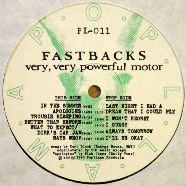 Fastbacks : Very, Very Powerful Motor (LP,Album)