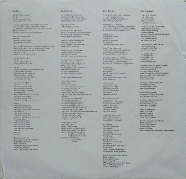 Peter Gabriel : So (LP,Album,Stereo)