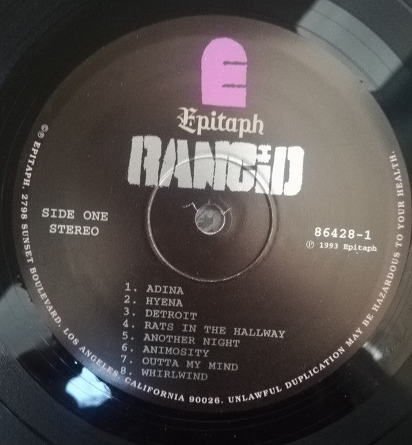 Rancid : Rancid (LP,Album,Repress)