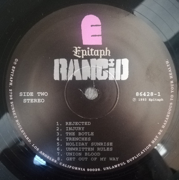 Rancid : Rancid (LP,Album,Repress)