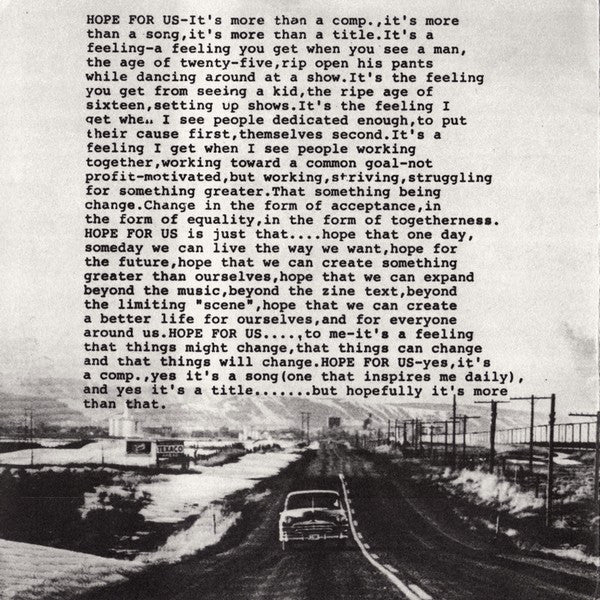 Various : Hope For Us: A Compilation Of Four Wisconsin Bands (7",33 ⅓ RPM)