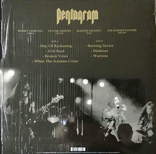 Pentagram : Day Of Reckoning (LP,Album,Reissue)