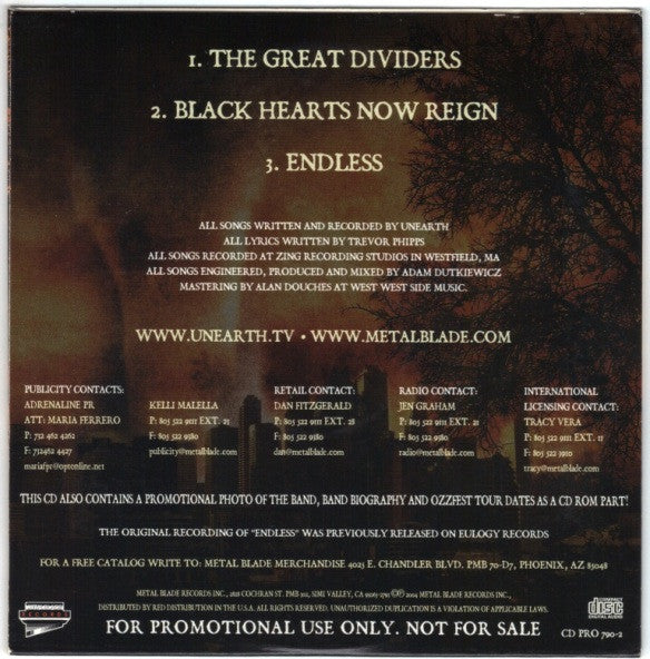Unearth : The Oncoming Storm - 3 Song Sampler (Enhanced,Promo,Sampler)
