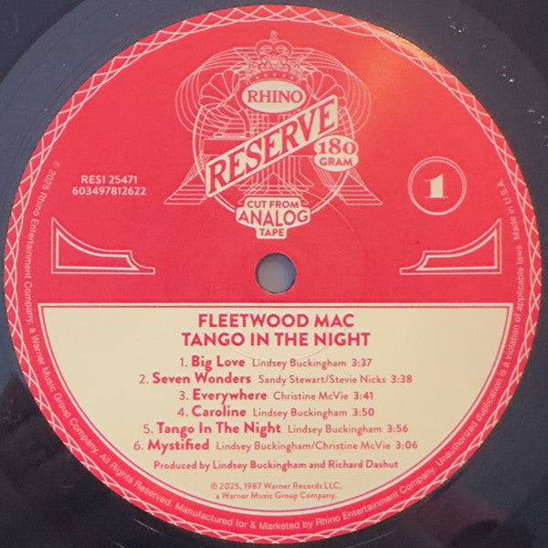 Fleetwood Mac : Tango In The Night (LP,Album,Reissue,Stereo)