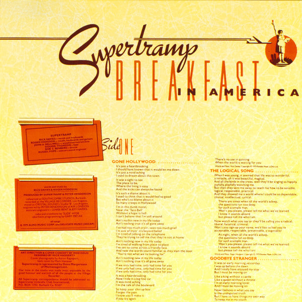 Supertramp : Breakfast In America (LP,Album,Limited Edition,Reissue,Stereo)