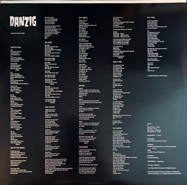 Danzig : Danzig (LP,Album,Reissue)