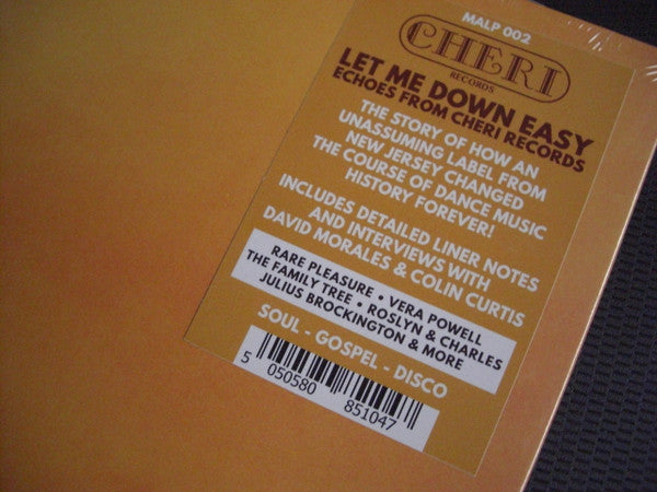 Various : Let Me Down Easy (Echoes From Cheri Records) (LP,Compilation)