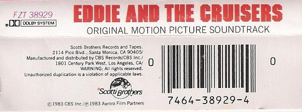 John Cafferty And The Beaver Brown Band : Eddie And The Cruisers (Original Motion Picture Soundtrack) (Album)