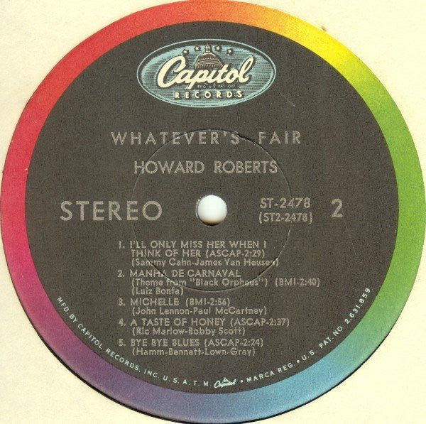 Howard Roberts Quartet, The : Whatever's Fair (LP,Album,Stereo)