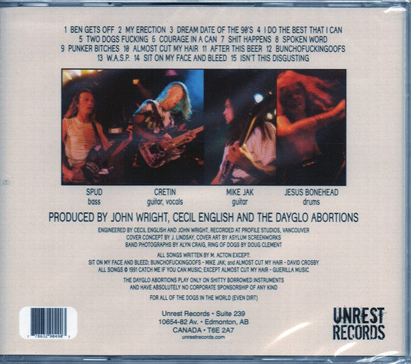 Dayglo Abortions : Two Dogs Fucking - Deux Chien Fourrent (Album,Reissue)