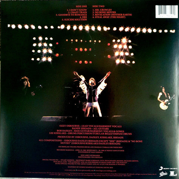 Ozzy Osbourne : Blizzard Of Ozz (LP,Album,Reissue,Remastered,Stereo)