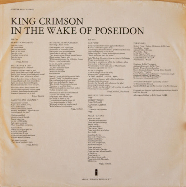 King Crimson : In The Wake Of Poseidon (LP,Album,Reissue,Stereo)