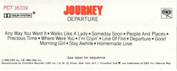 Journey : Departure (Album)
