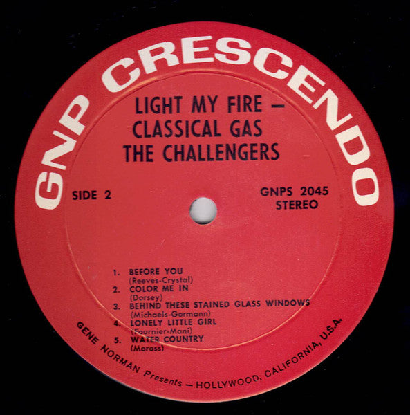 Challengers, The : Light My Fire With Classical Gas (LP,Album)