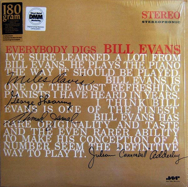 Bill Evans Trio, The : Everybody Digs Bill Evans (LP,Album,Reissue,Stereo)