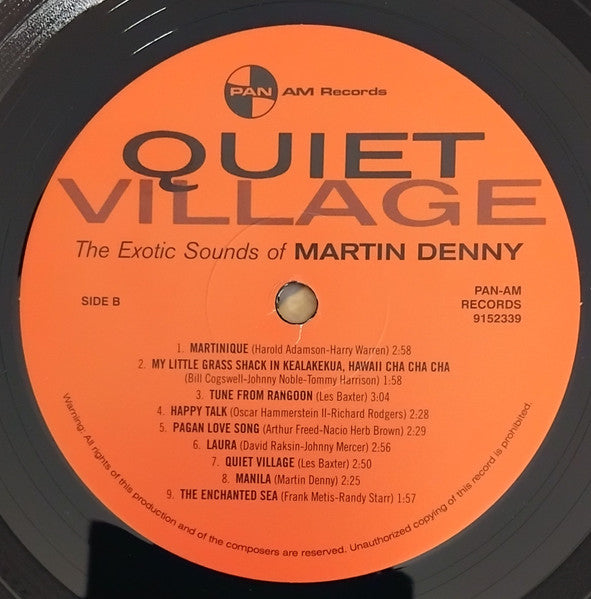 Martin Denny : Quiet Village: The Exotic Sounds Of Martin Denny (LP,Reissue)