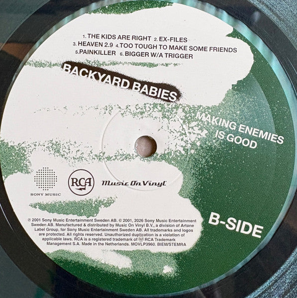 Backyard Babies : Making Enemies Is Good (LP,Album,Limited Edition,Numbered,Reissue,Repress)