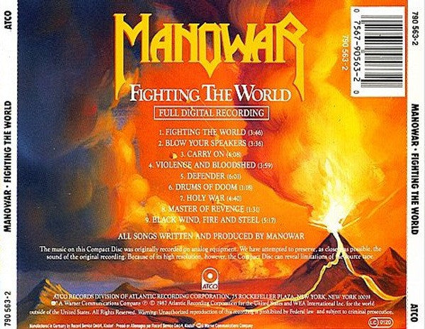 Manowar : Fighting The World (Album)