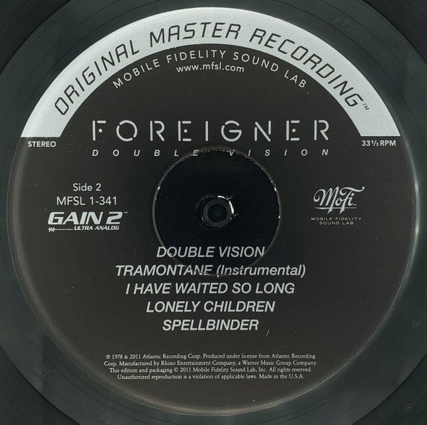 Foreigner : Double Vision (LP,Album,Limited Edition,Numbered,Reissue,Remastered,Stereo)