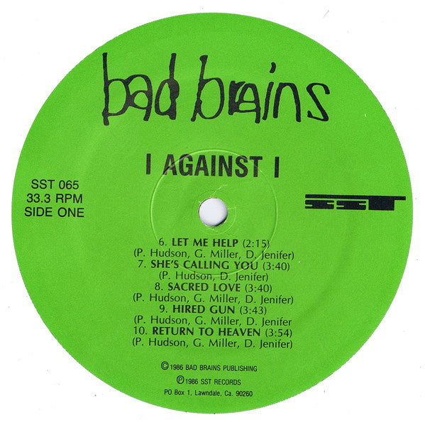 Bad Brains : I Against I (LP,Album)