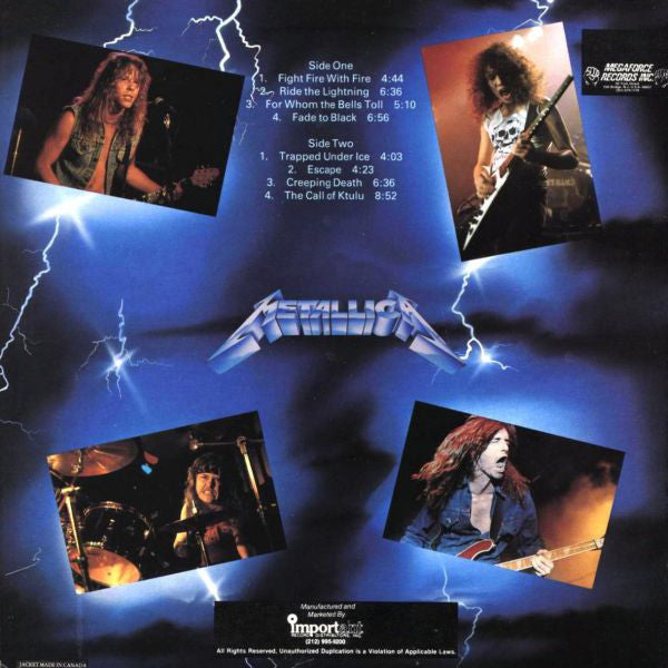 Metallica : Ride The Lightning (LP,Album)