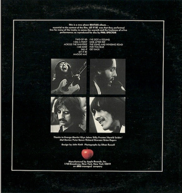 Beatles, The : Let It Be (LP,Album,Stereo)