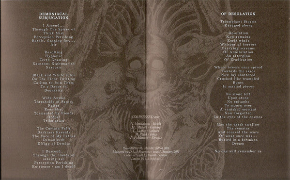 Corpsessed : Corpsessed (7",45 RPM,EP)
