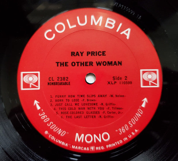 Ray Price : The Other Woman (LP,Album,Mono)