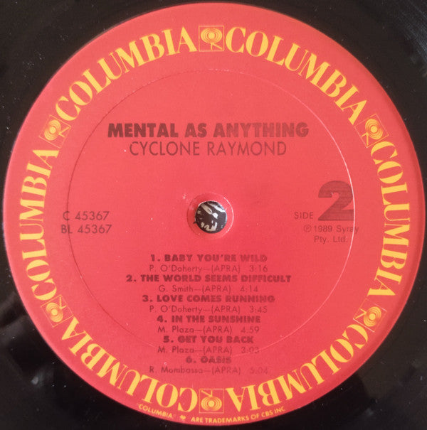 Mental As Anything : Cyclone Raymond (LP,Album)