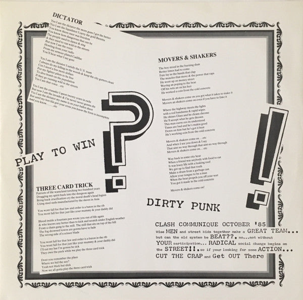 Clash, The : Cut The Crap (LP,Album)