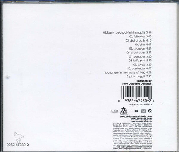 Deftones : White Pony (Album,Reissue,Enhanced)