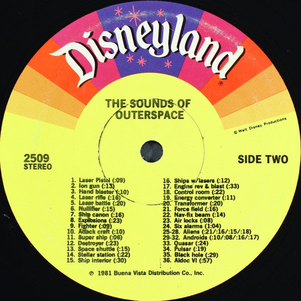 Michael Maraldo : Walt Disney Studio's The Sounds Of Outerspace (LP)