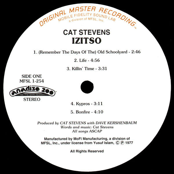 Cat Stevens : Izitso (LP,Album)