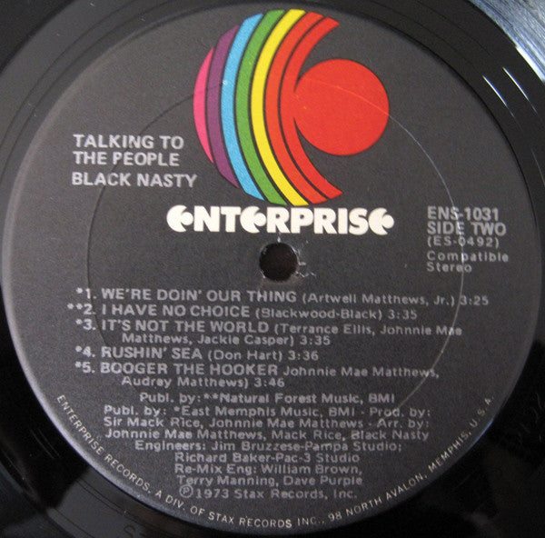 Black Nasty : Talking To The People (LP,Album)
