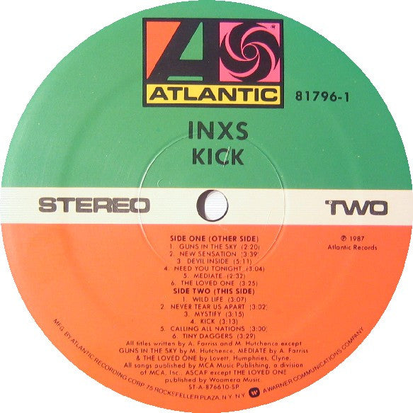 INXS : Kick (LP,Album,Stereo)